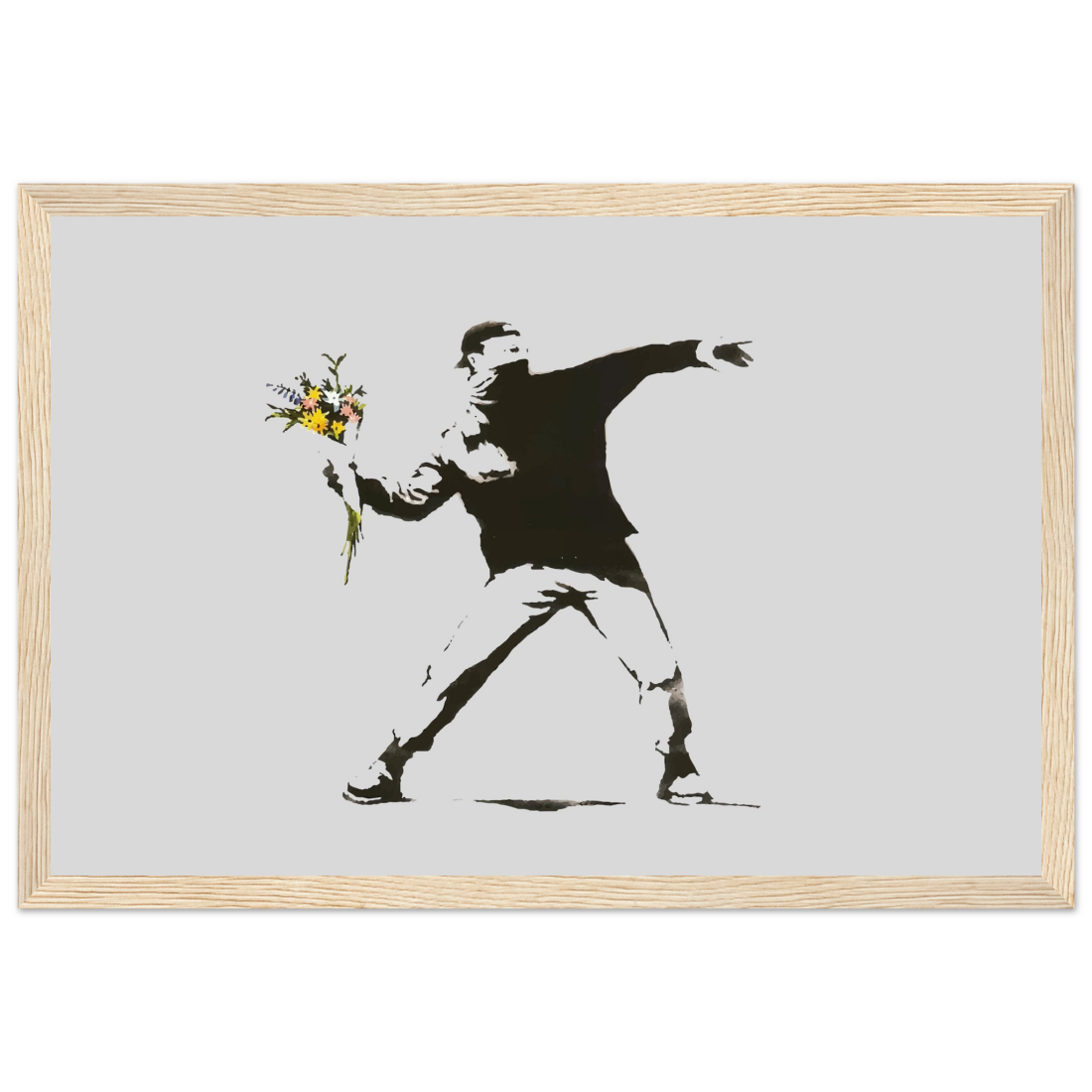 Banksy Flower Thrower artwork poster