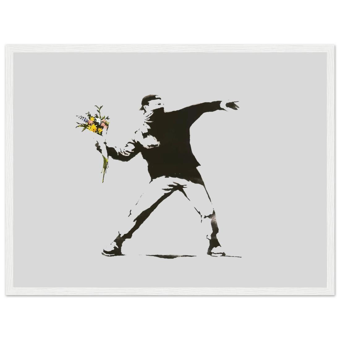 Banksy Flower Thrower artwork poster