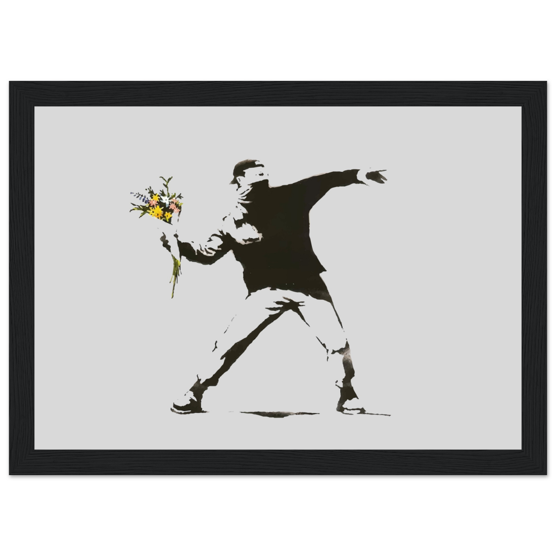 Banksy Flower Thrower artwork poster