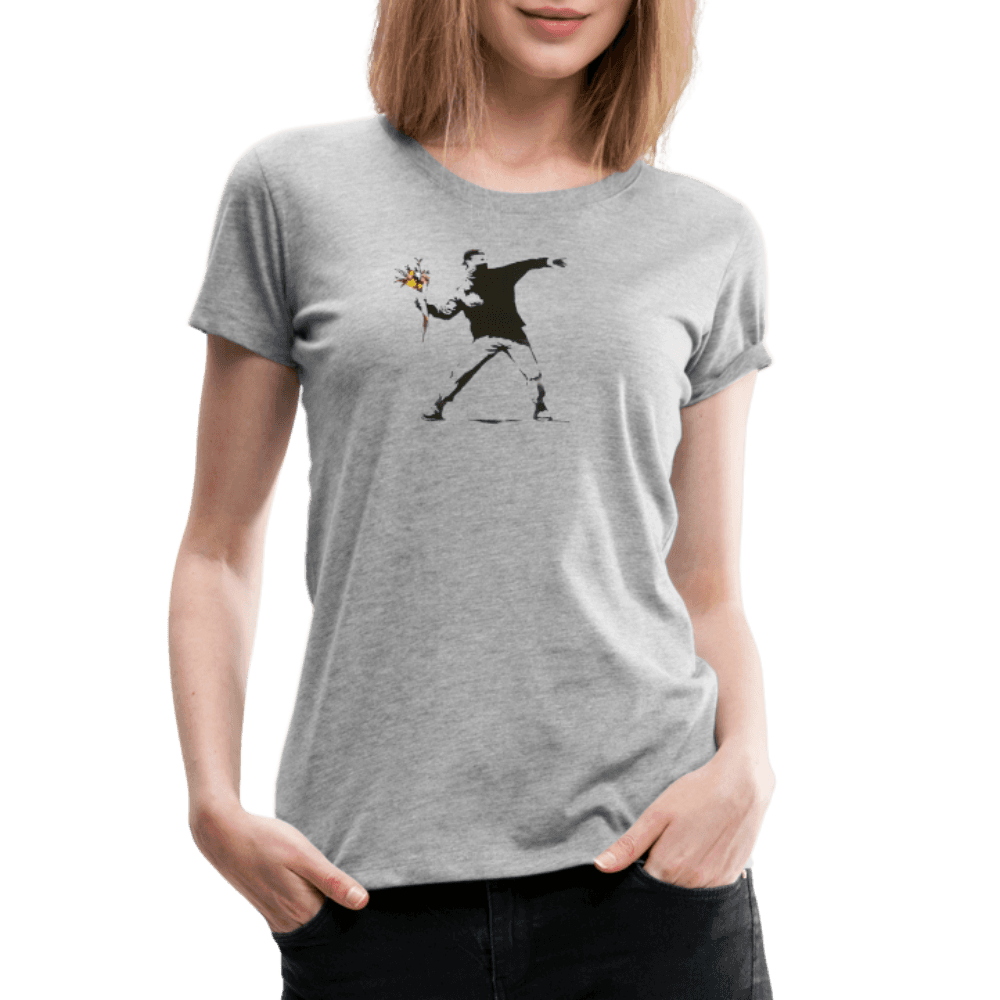 Banksy Flower Thrower artwork t-shirt