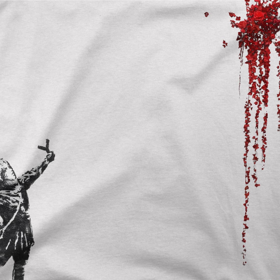 Banksy Valentines Day mural reproduction t-shirt
