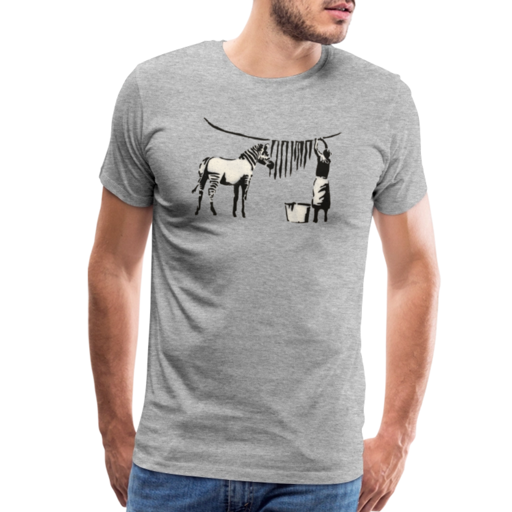 Banksy Zebra Stripes artwork t-shirt