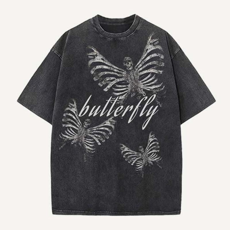 Short-sleeved Printed European-style Blouse
