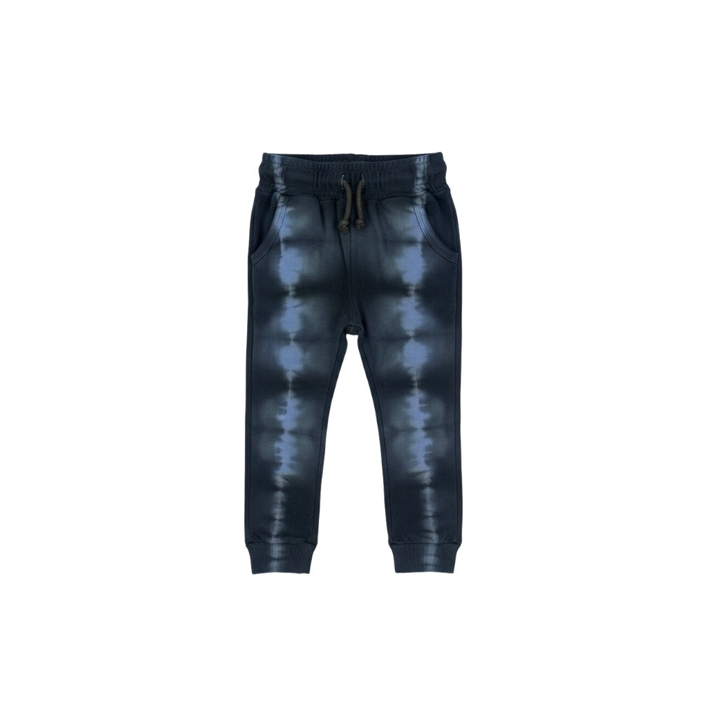 Kids Joggers – Blue Tie-Dye | Organic Cotton