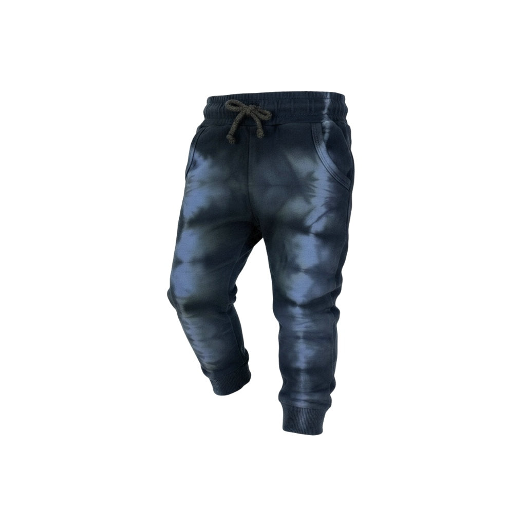 Kids Joggers – Blue Tie-Dye | Organic Cotton