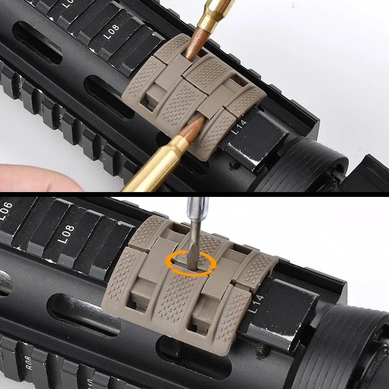 Tactical Hand Stop Kit 4-Piece Set for AR15 M4 Airsoft Fits 20mm Picatinny MLOK Keymod BCM