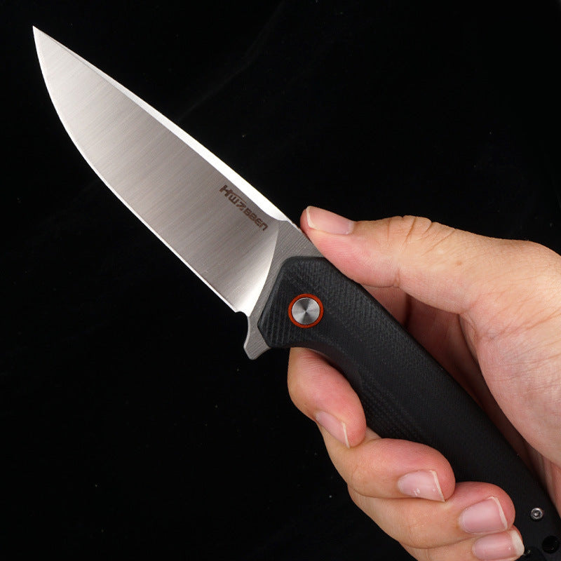Folding Outdoor Wilderness Tool G10 Handle Bearing Folding Knife