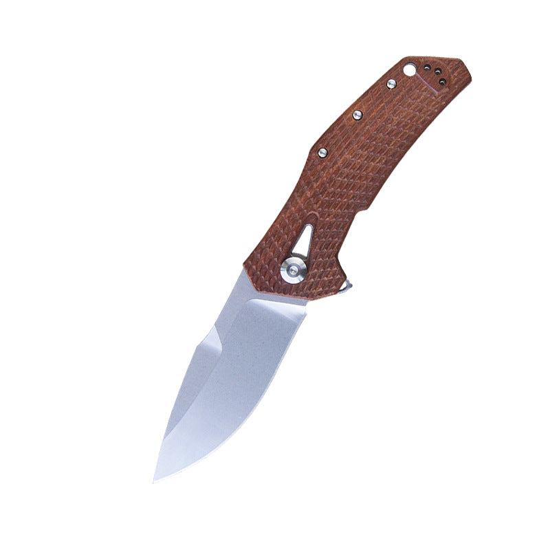 High-quality Sharp Wooden Handle Multi-function Folding Knife