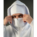 Men's Double Hat Mask Zipper Design Winter Windproof Hoodie Sports Jacket Outdoor Activities Hiking Travel Running Sweatshirt ﻿