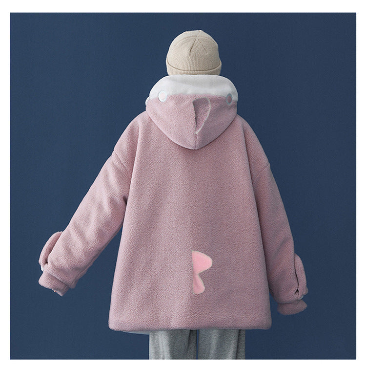 Fat Sister Coat Embroidered Pullover Top