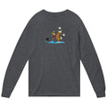 Calvin and Hobbes Dancing with Record Player Long Sleeve Shirt