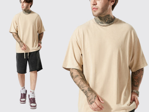Men's Summer Retro Streetwear Loose Short-Sleeve