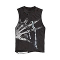 Vintage Distressed Subculture Post-apocalyptic Trend With Ripped And Cropped Sleeves