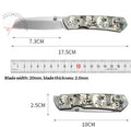 High-end EDC Alloy Folding TC4 High-hardness Portable Multi-functional Survival Outdoor Knife