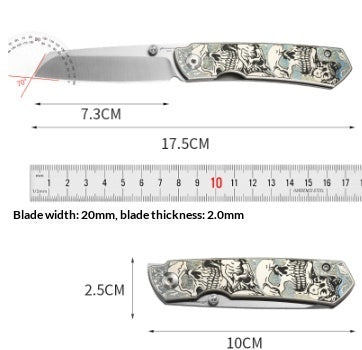 High-end EDC Alloy Folding TC4 High-hardness Portable Multi-functional Survival Outdoor Knife