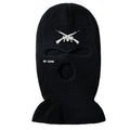 Men's Embroidered Three-hole Knitted Hat