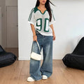 Women's Retro Casual Hollow-Out Preppy-Style Knitted Top