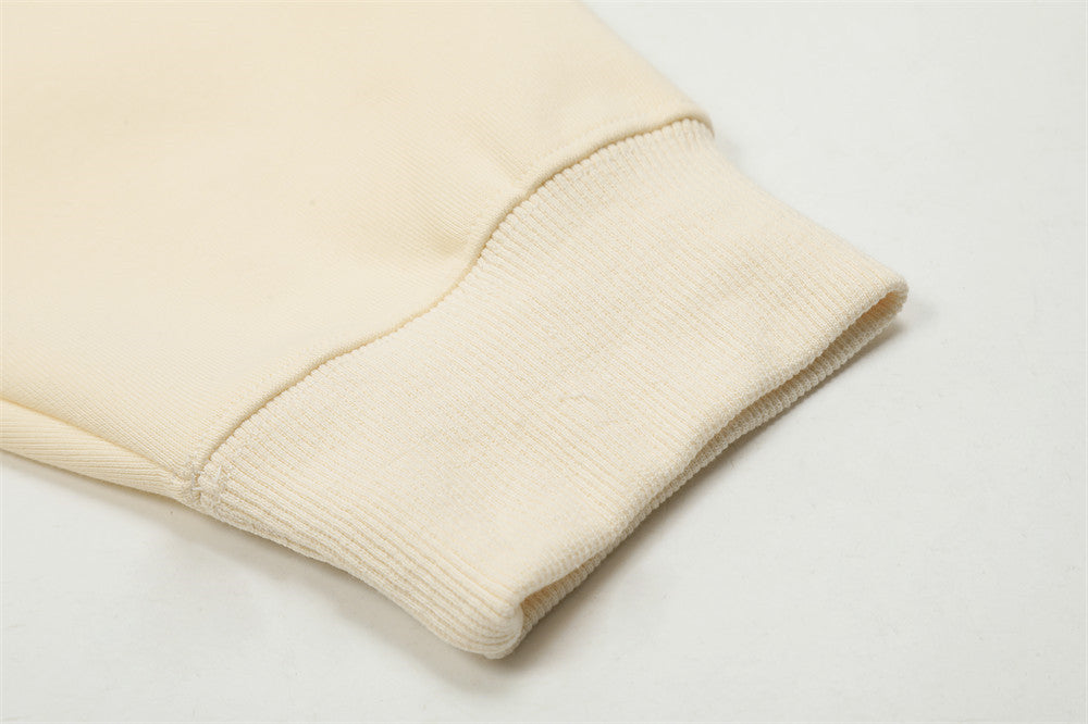 Embroidered Letter Hooded Sweater For Men
