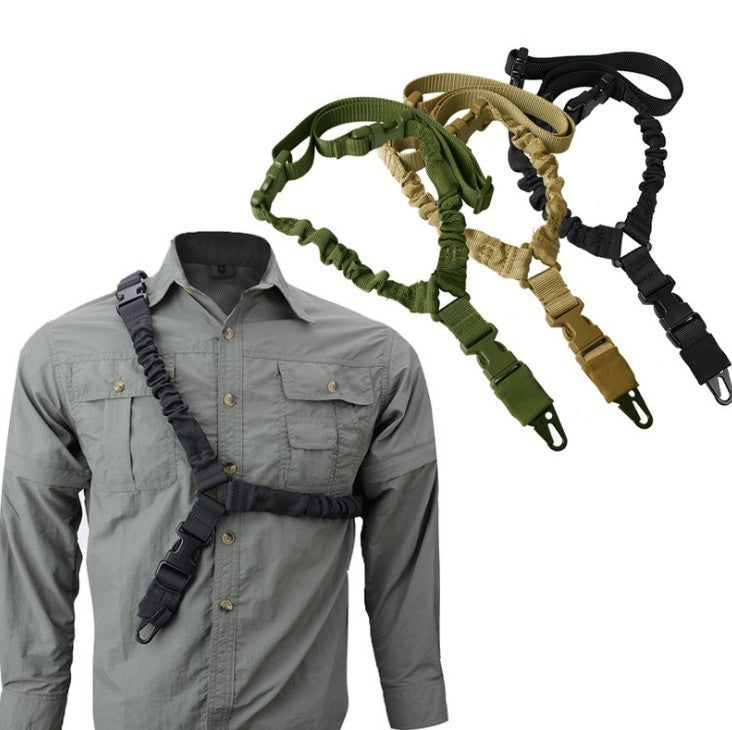 Single Point Tactical Strap Real CS Tactical Harpoon Line Military Fans Outdoor Crossbody Safety Rope