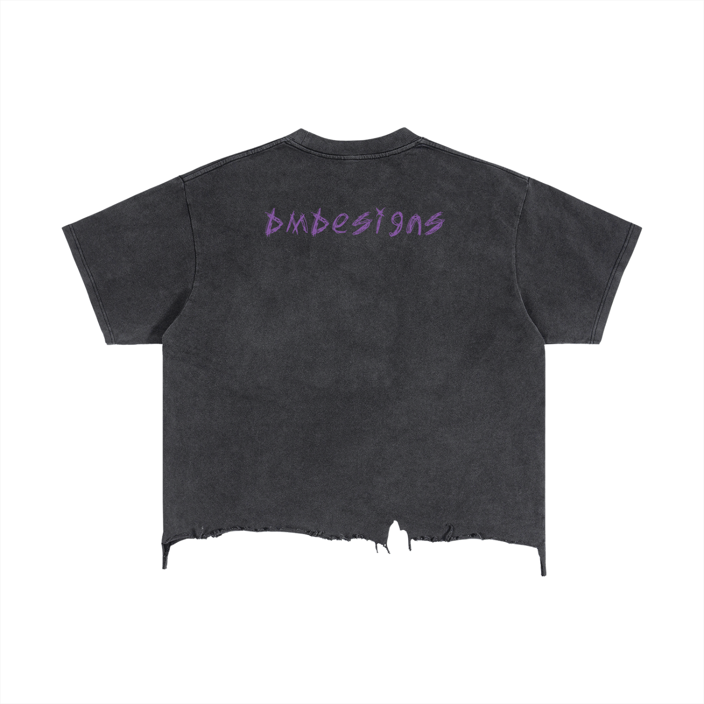 Vintage Wash Boxy Distressed Hem T-Shirt