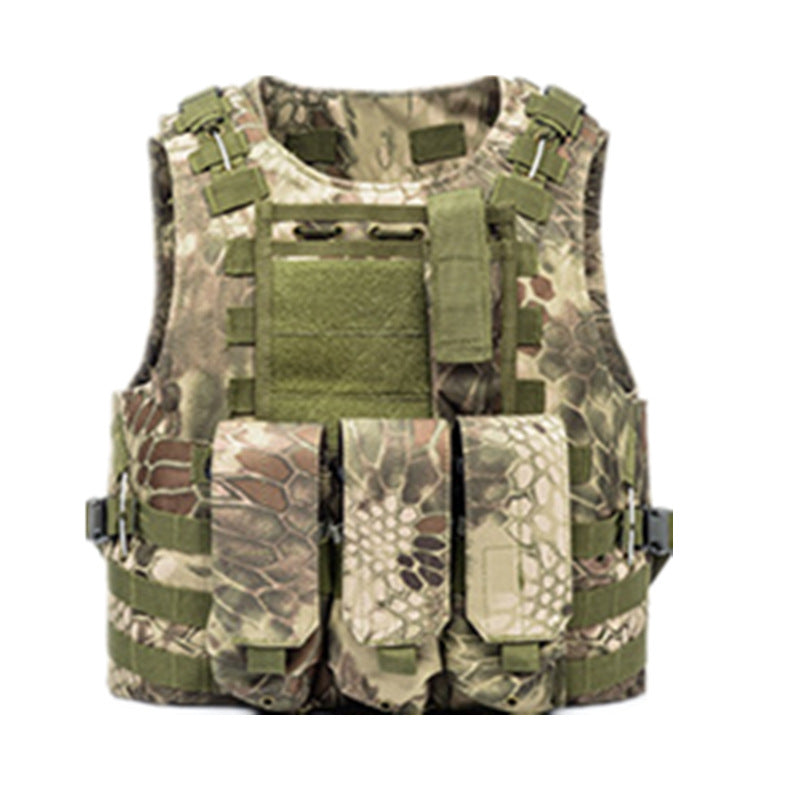 Amphibious Tactical Vest Vest MOLLE Camouflage Multifunction Lightweight Combat Vest CS Chicken Eating Tactical Equipment