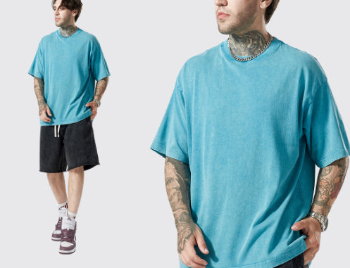 Men's Summer Retro Streetwear Loose Short-Sleeve