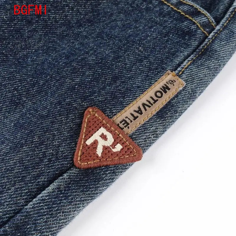 Teen Boys Korean Style Denim Shorts Child Casual Straight Jeans Capris Kids Summer Calf Pants 4-14Y Teenage Casual Short Pants