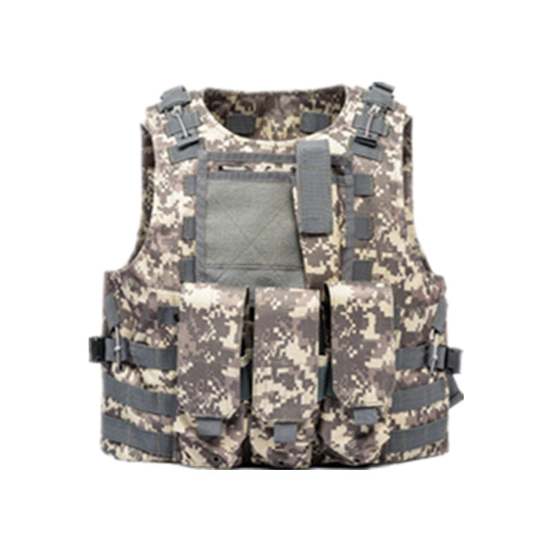 Amphibious Tactical Vest Vest MOLLE Camouflage Multifunction Lightweight Combat Vest CS Chicken Eating Tactical Equipment