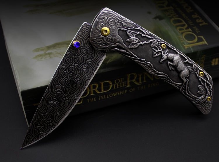 Folding High Hardness Steel Knife Fruit Knife