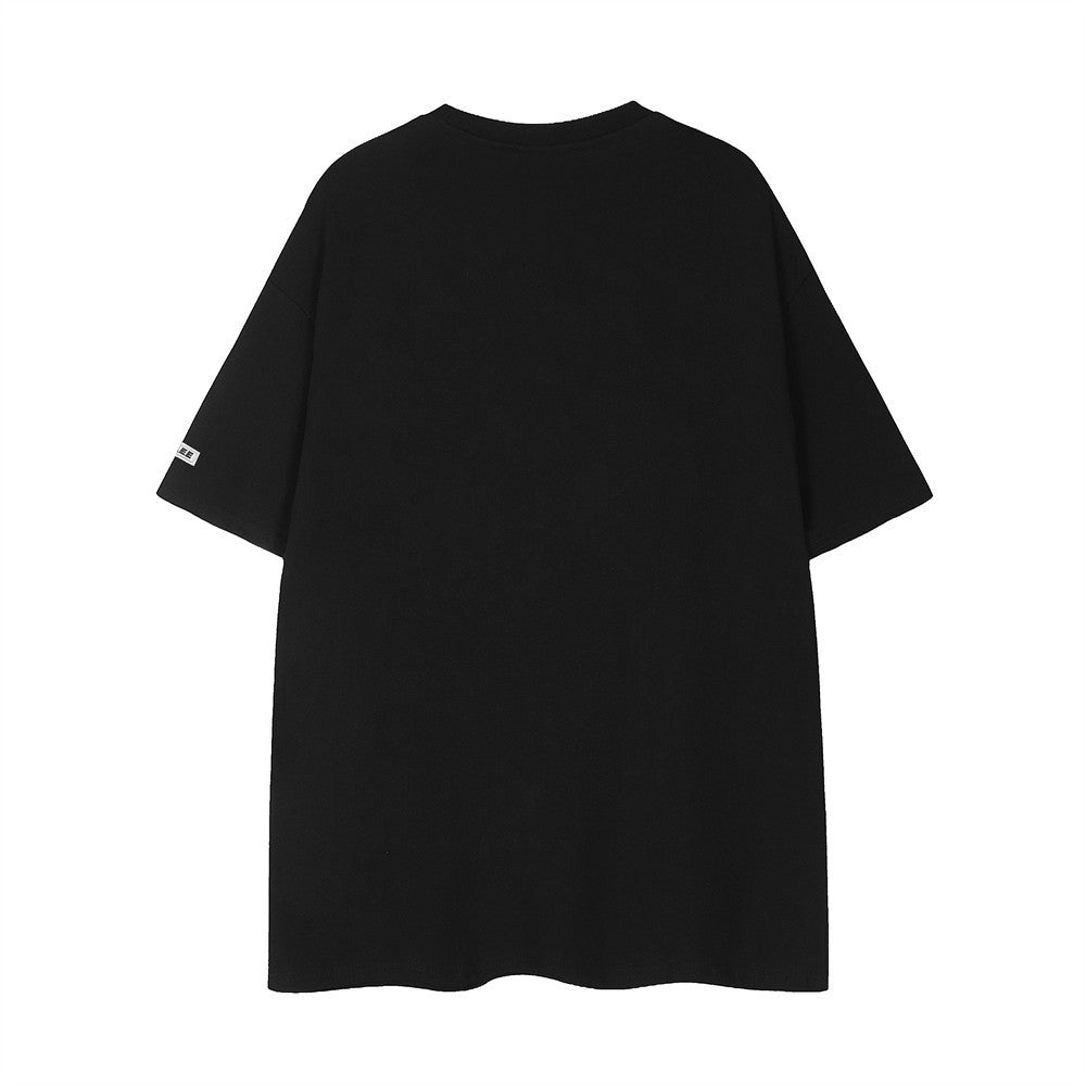Bow Leather Embroidered Short-sleeved T-shirt