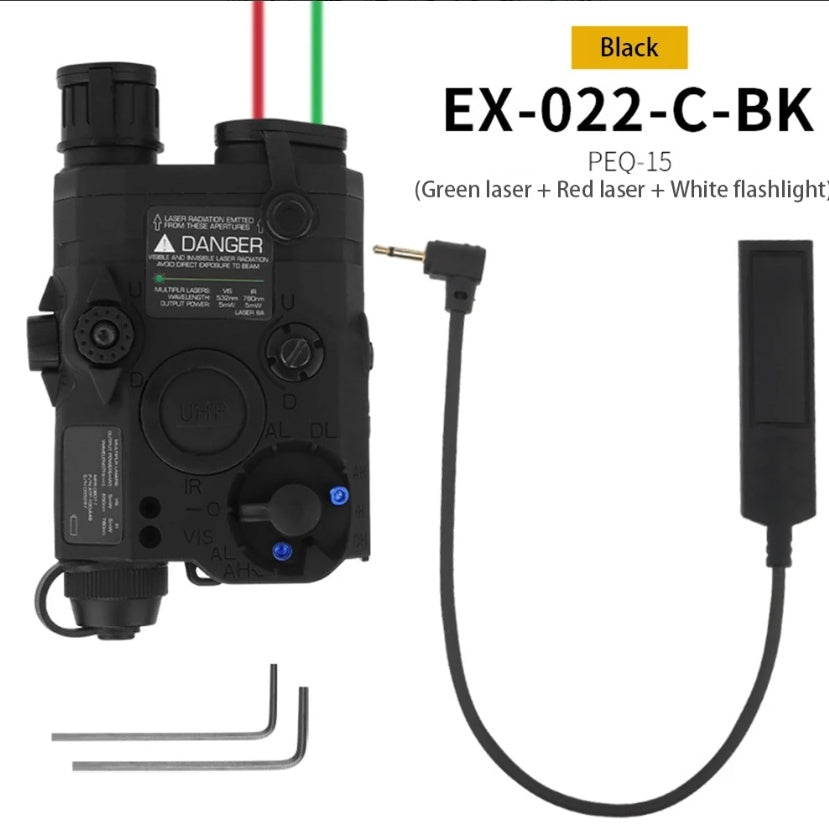Real-life CS Tactical Equipment With Added Laser Light, Illuminating Flashlight