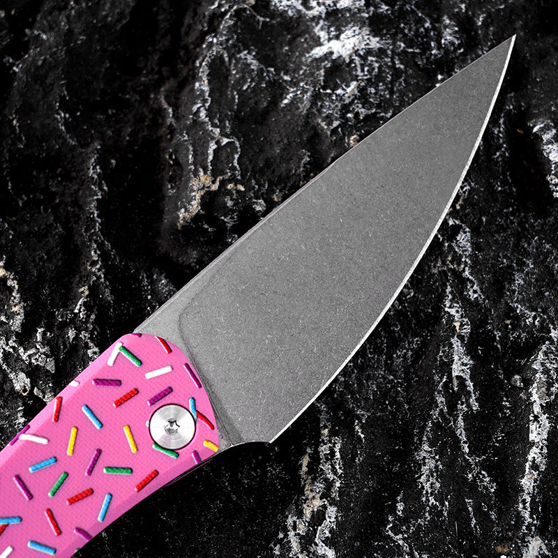 G10 Handle Folding Knife Sharp Outdoor Multifunctional Portable