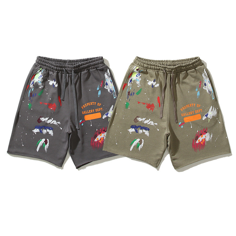 American High Street Retro Loose Casual Five-point Pants