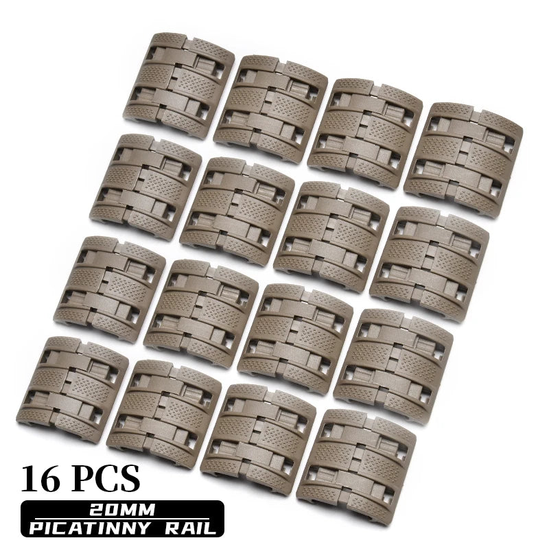 Tactical Hand Stop Kit 4-Piece Set for AR15 M4 Airsoft Fits 20mm Picatinny MLOK Keymod BCM