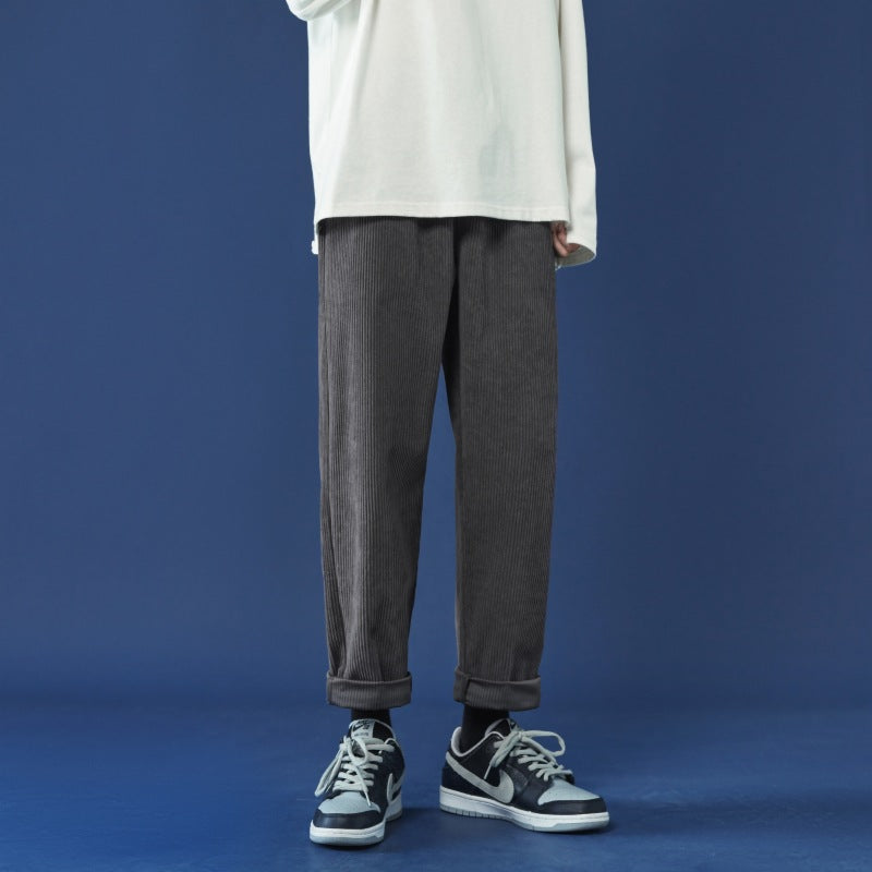 Men's Loose Corduroy Drape Casual Sports Pants