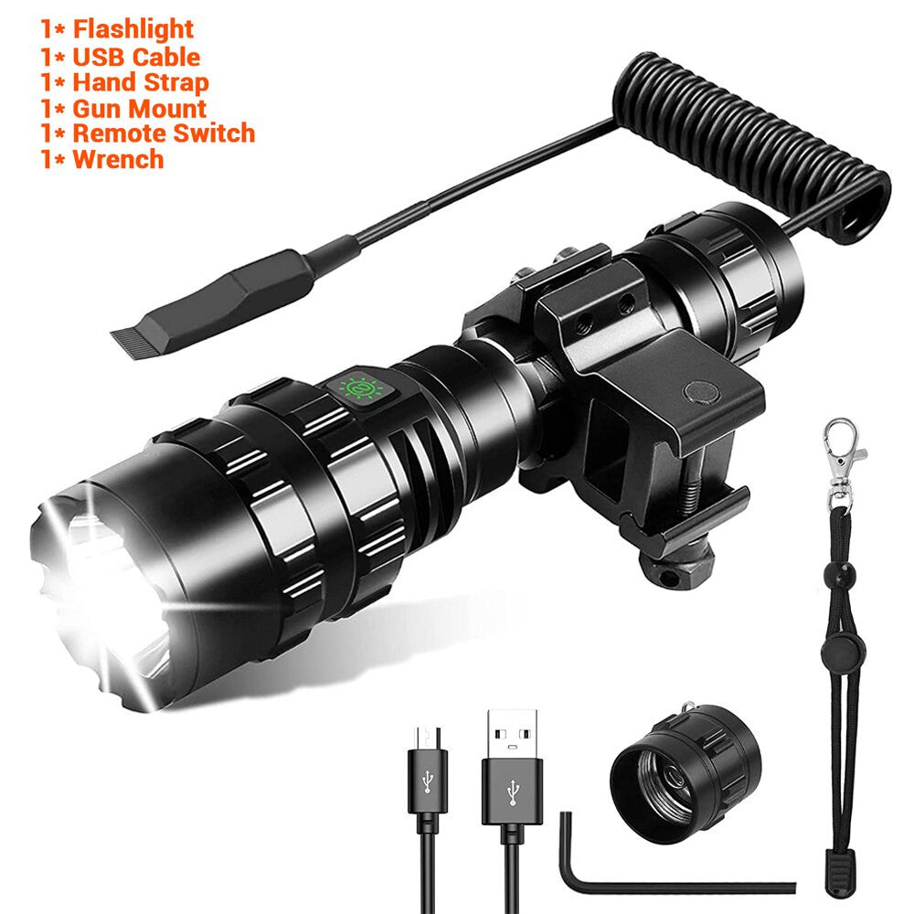 1600 Lumen Tactical Flashlight Outdoor Airsoft