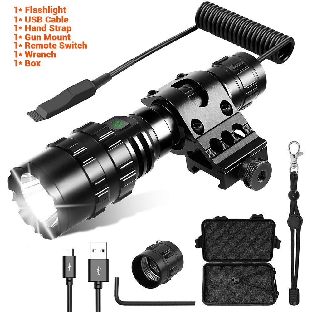 1600 Lumen Tactical Flashlight Outdoor Airsoft