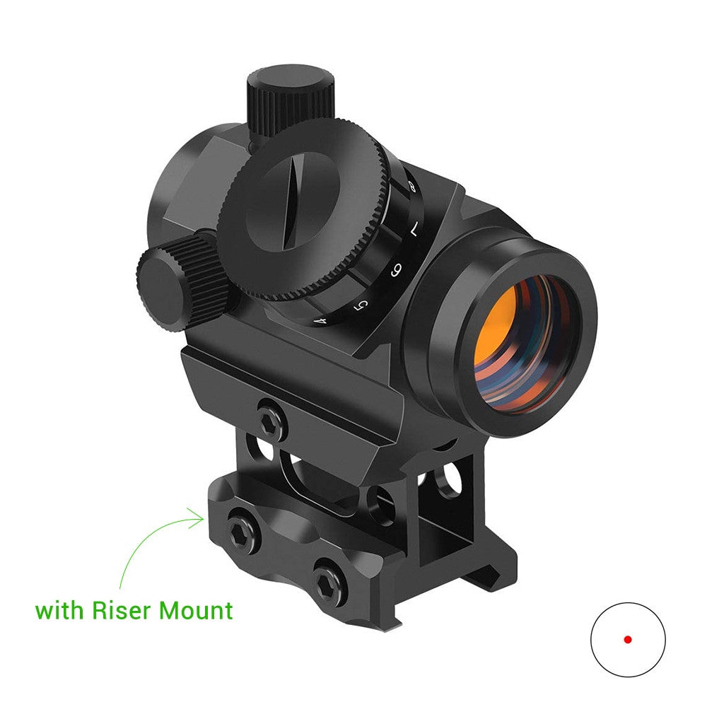 1x20 Tactical Rifle Scope 4 MOA Red Dot Sight Airsoft