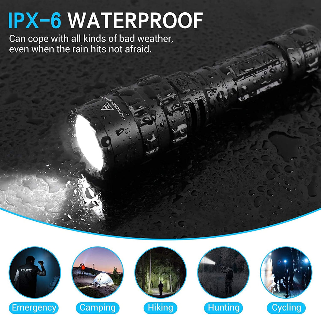1600 Lumen Tactical Flashlight Outdoor Airsoft