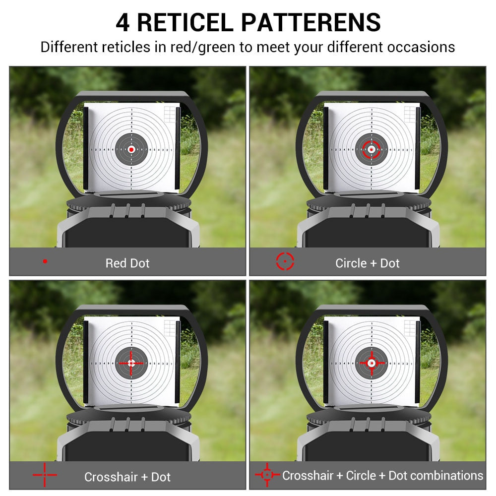 Tactical Riflescope Optics Red Green Projected Dot