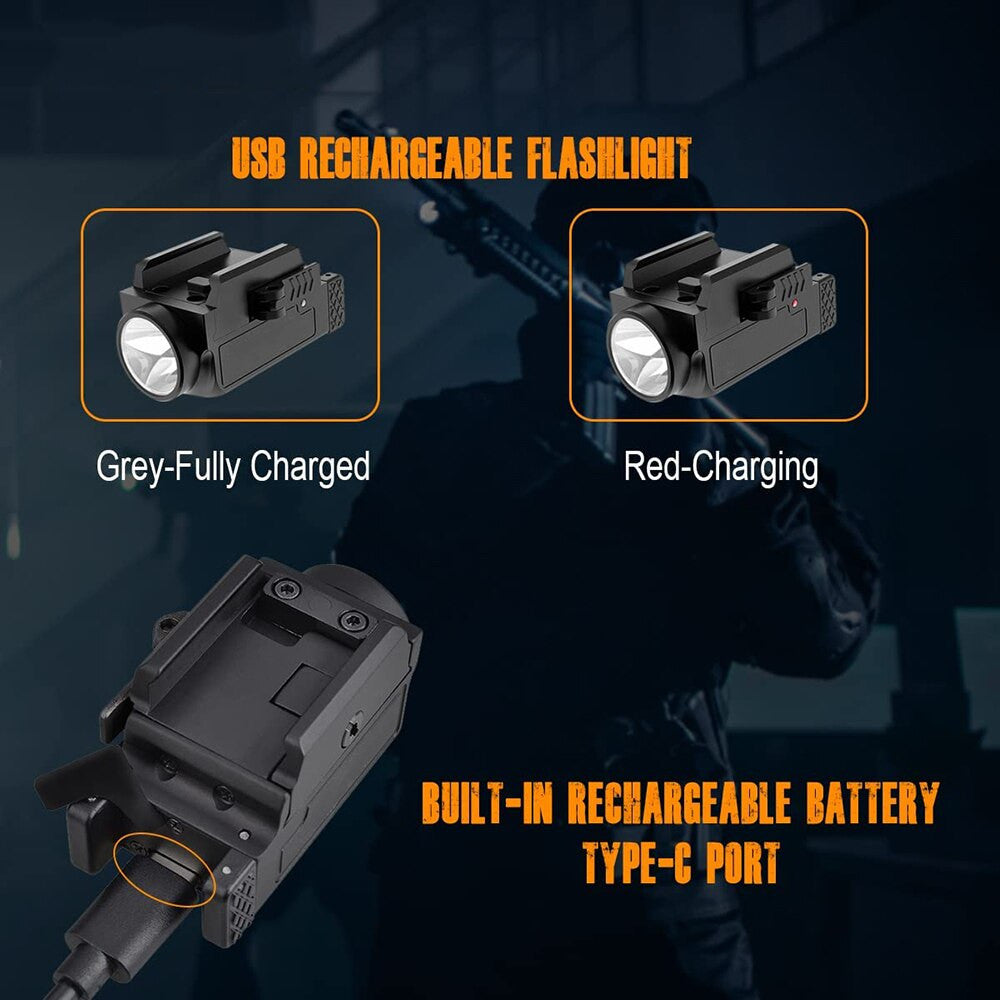 800 Lumen Mini Pistol Light Tactical LED Airsoft