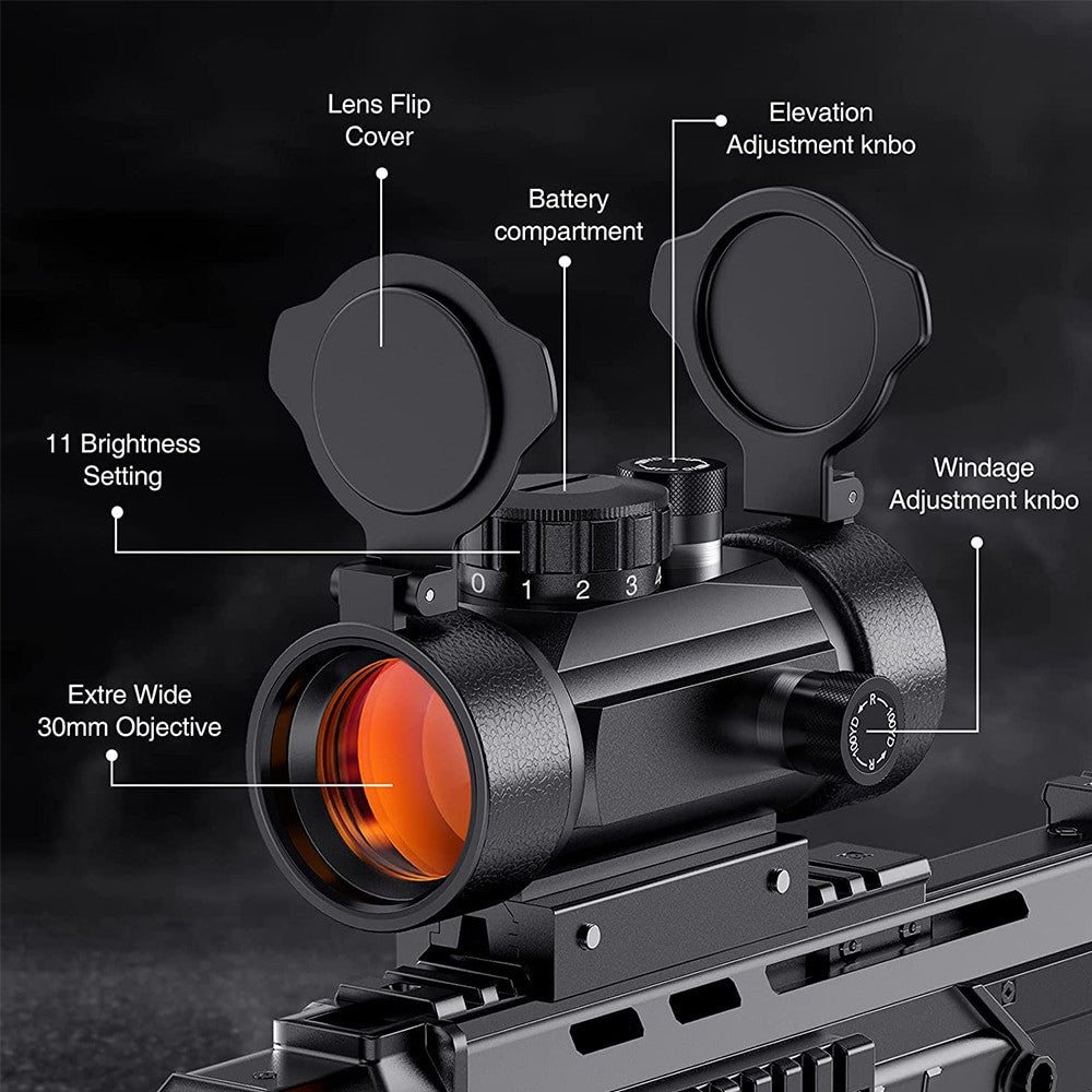 1x30/1x40/2x40 Red/Green Dot Sight Airsoft