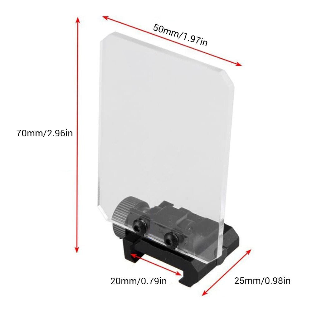 Optic Scope Lens Shield Protector Square Foldable Optic Sight Airsoft