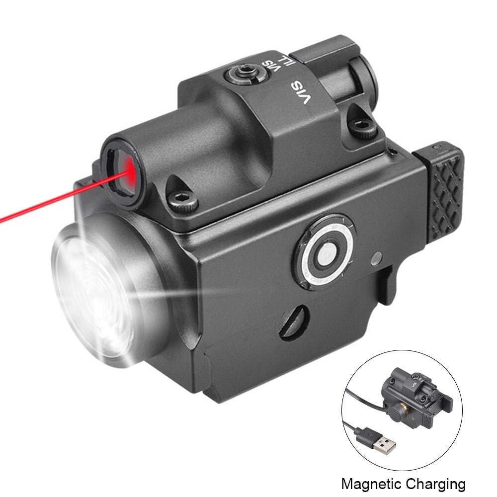 800 Lumens Pistol Light with Green Laser Tactical LED Airsoft