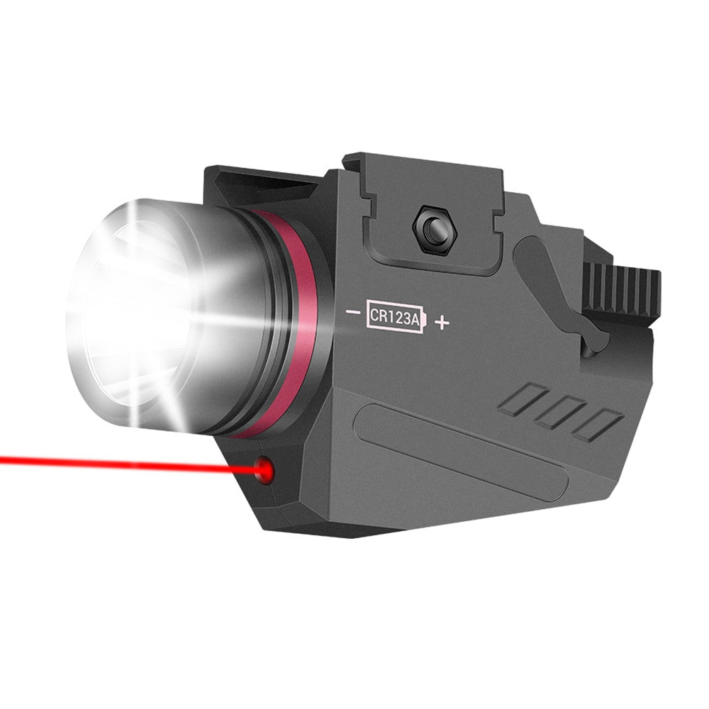 Tactical Gun Light with Red Laser