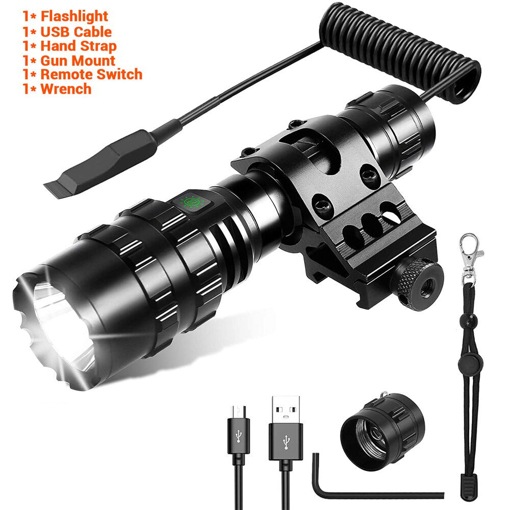 1600 Lumen Tactical Flashlight Outdoor Airsoft