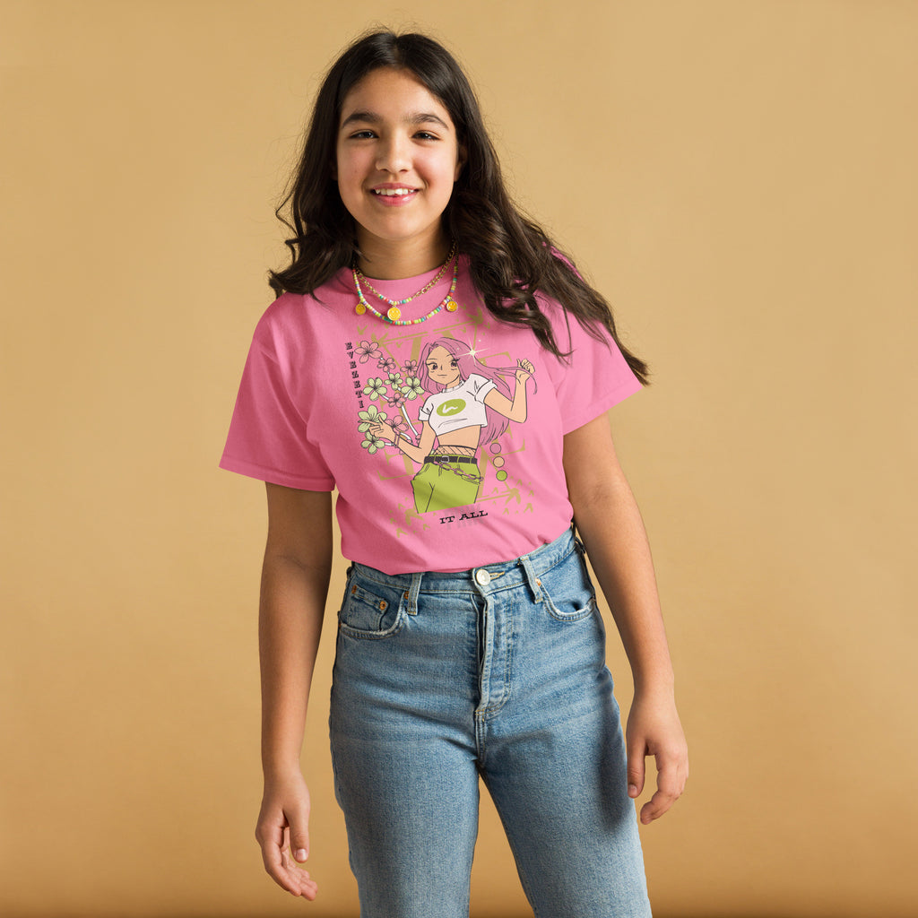 'Pink it All' Youth Classic Tee-4