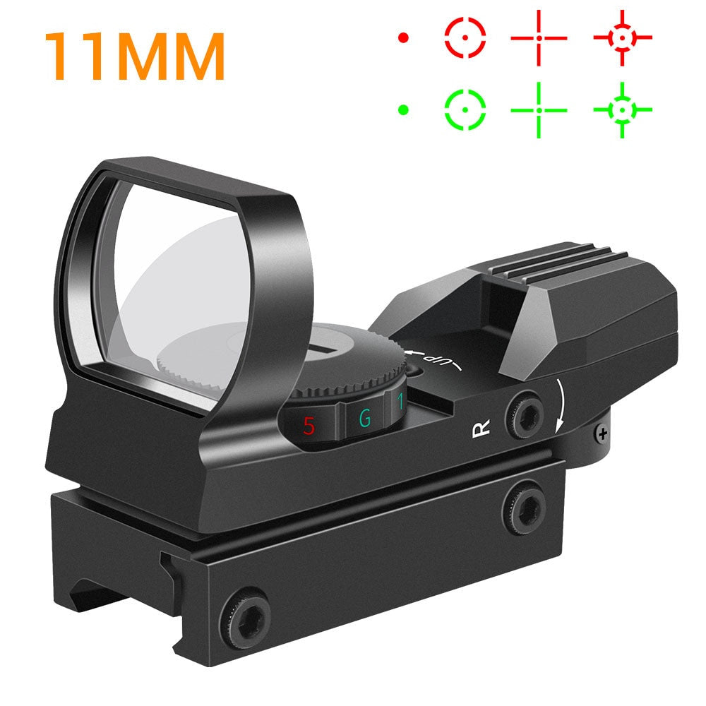 Tactical Riflescope Optics Red Green Projected Dot