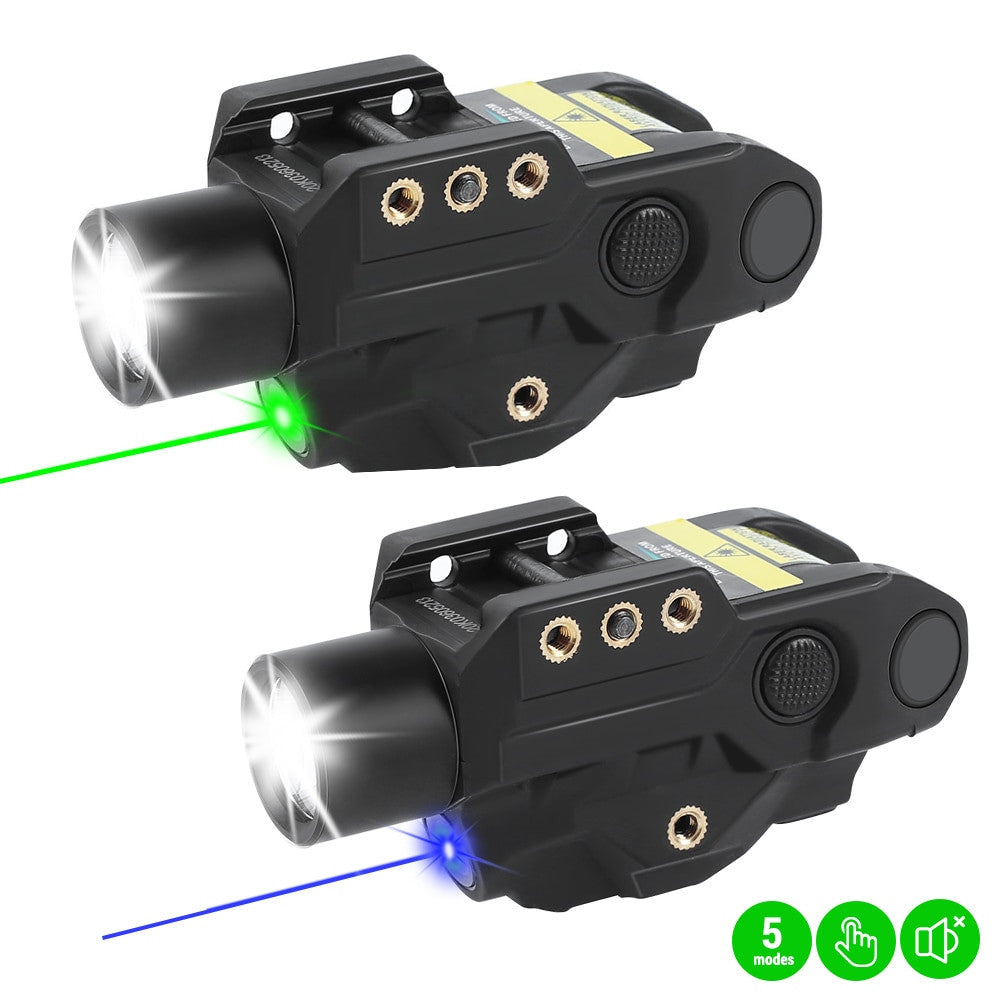 500 Lumens Pistol Light Blue/Green Laser Flashlight Airsoft