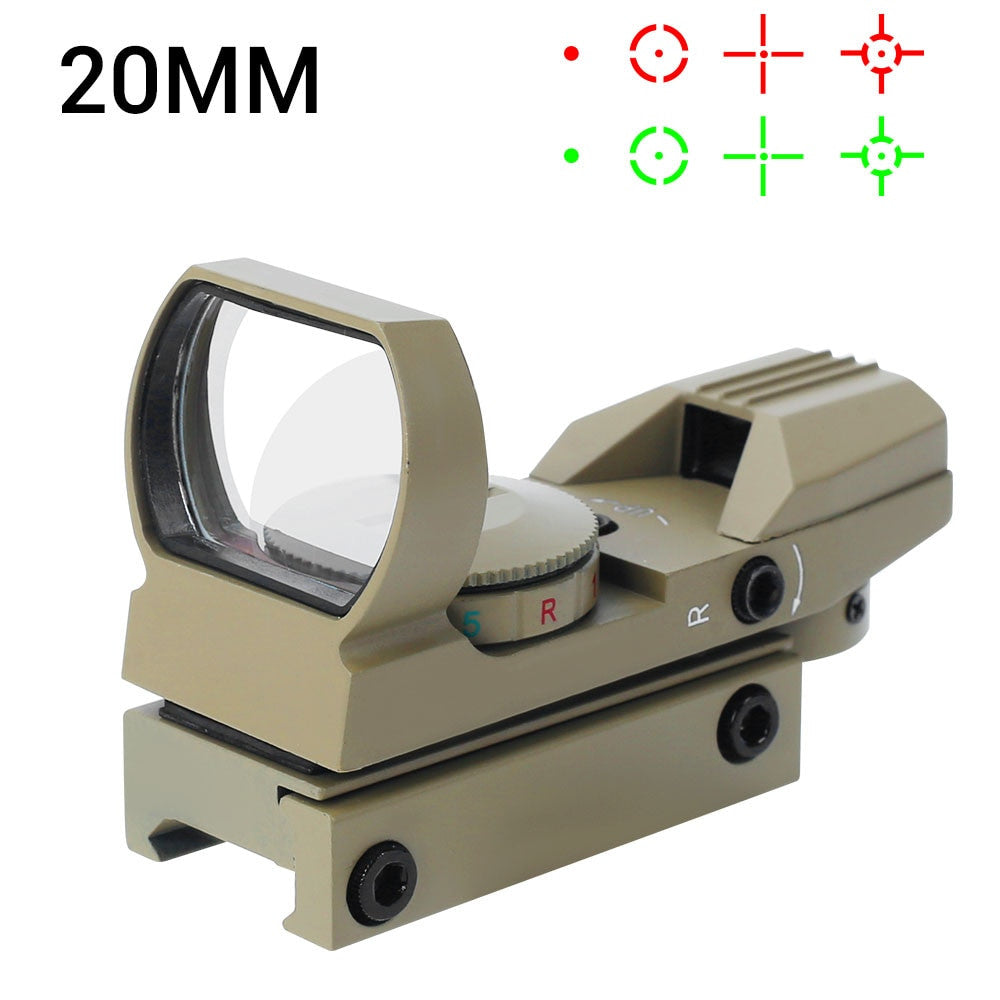 Tactical Riflescope Optics Red Green Projected Dot